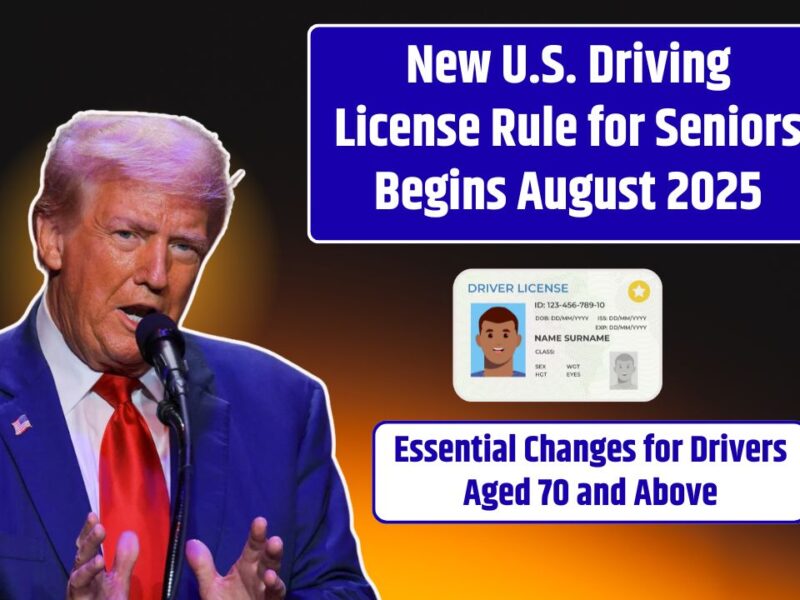 New U.S. Driving License Rule for Seniors Begins August 2025
